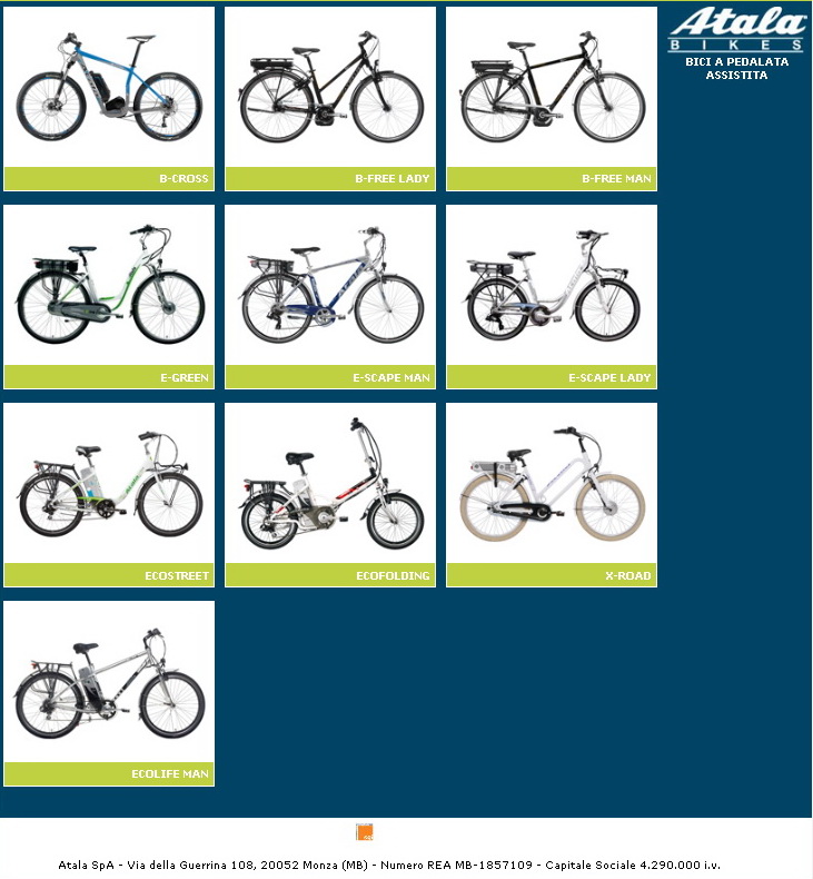 Forum Indipendente Biciclette Elettriche, Pieghevoli e Utility - Listino  Atala 11-2011