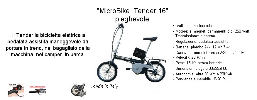 Forum Indipendente Biciclette Elettriche, Pieghevoli e Utility - Listino  MicroBike - 02/2011